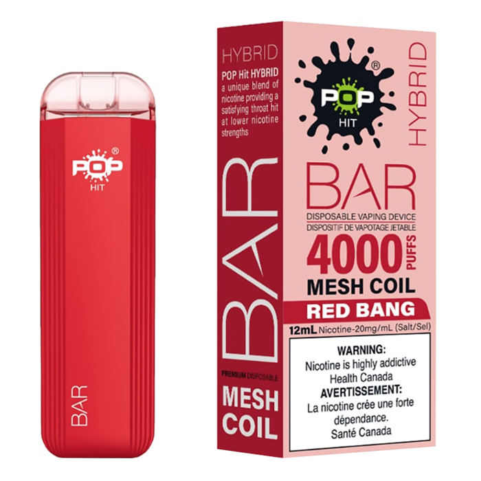Red Bang Pop Hybrid Bar 4000 Puff Disposable Vape