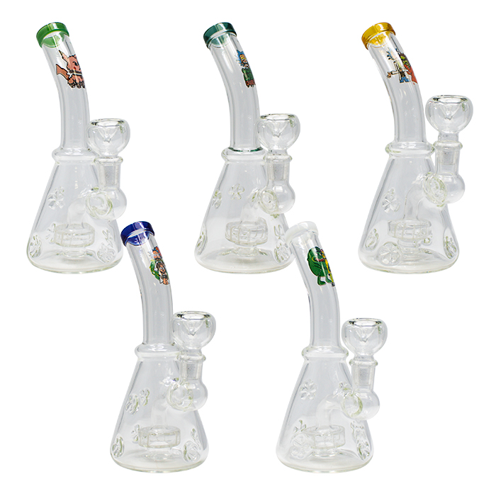 Assorted Cartoon Character 7 Inches Glass Bong