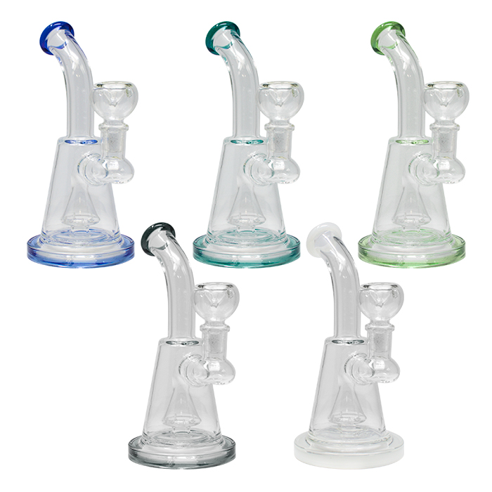 Assorted Color Glass Bongs 7 Inches