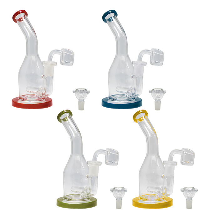 Beaker Shape 7 Inches Small Glass Dab Rig and Bong