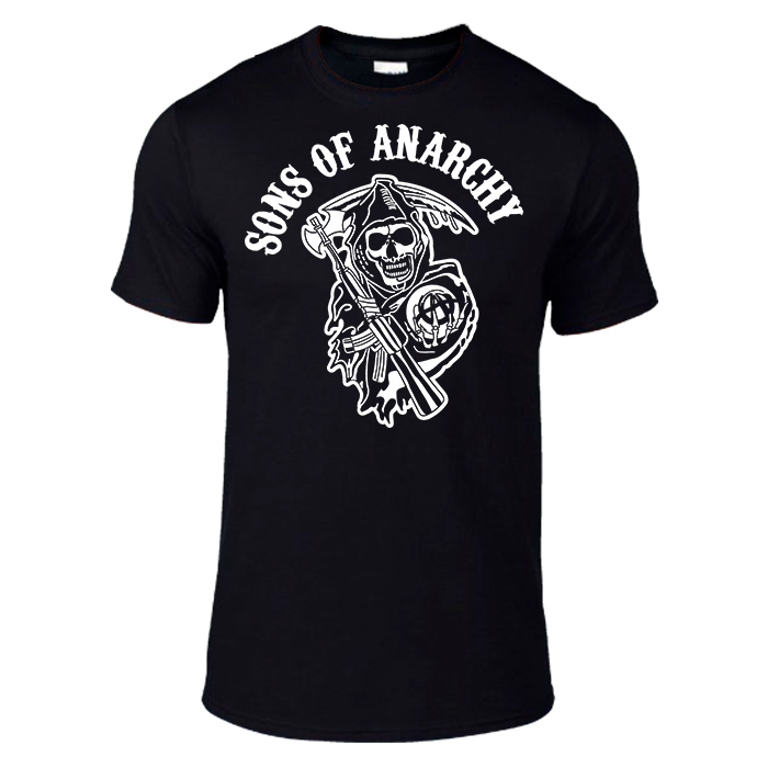 Sons of Anarchy Black Cotton T-shirt