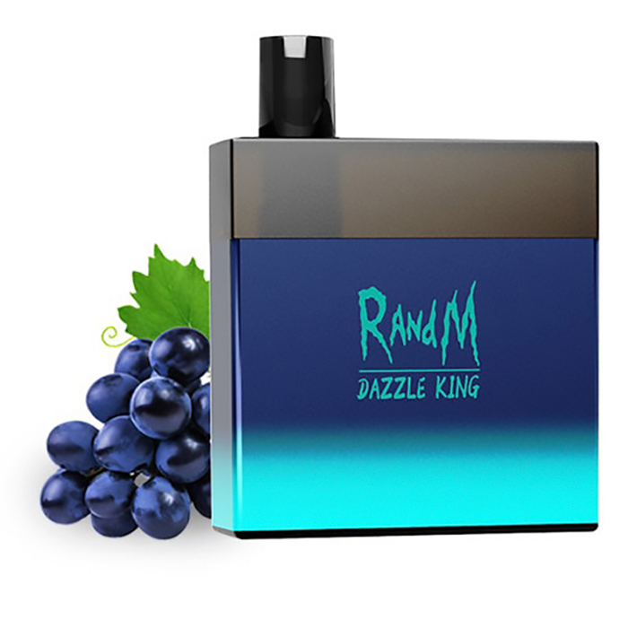 R and M Dazzle King LED Light Glowing Grape Ice Disposable Vape