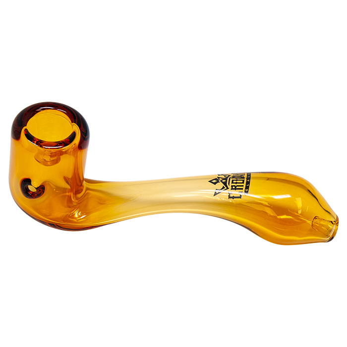 Crown Glass Amber Sherlock Pipe 4 Inches