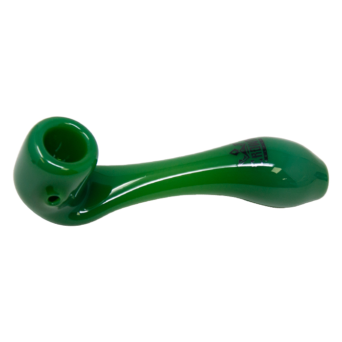 Crown Glass Jade Green Sherlock Pipe 4 Inches
