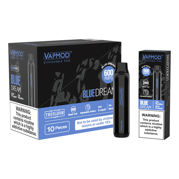 Vapmod 600 Puffs Blue Dream Disposable Vape - BC Compliance