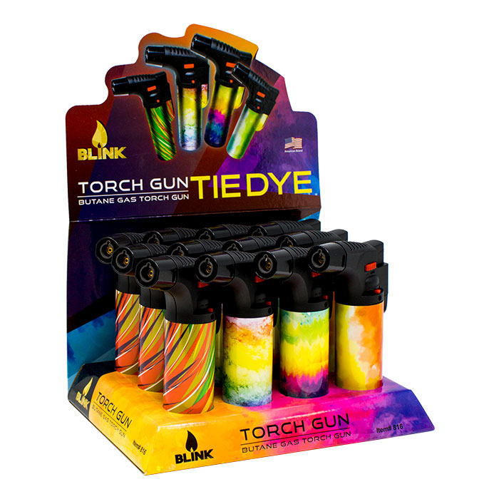 Blink Medium Tie and Dye Theme Torch Lighter