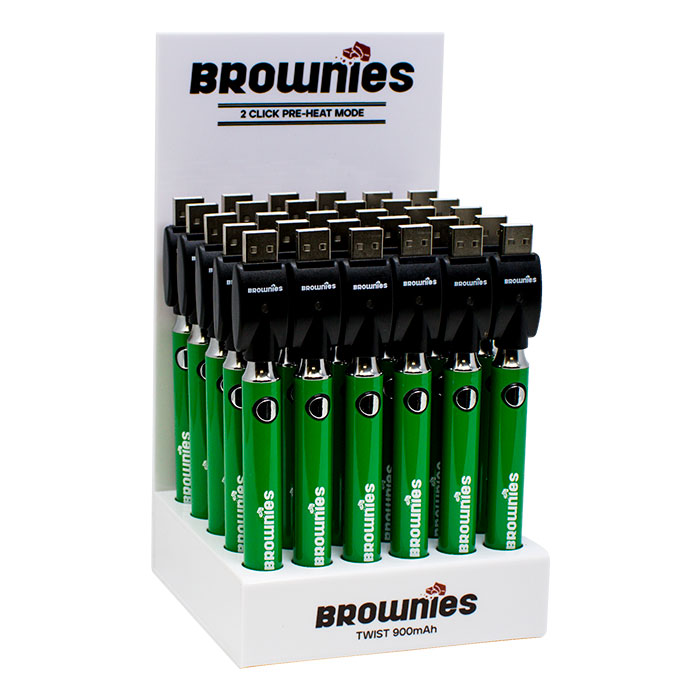 510 Green Brownies Twist 900mAh Battery