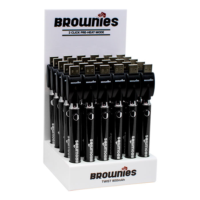 510 Black Brownies Twist 900mAh Battery