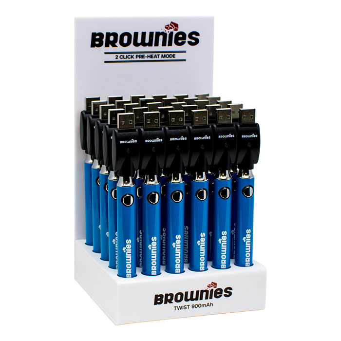 510 Blue Brownies Twist 900mAh Battery