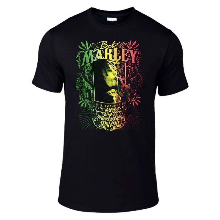 Bob Marley So High Black T-shirt