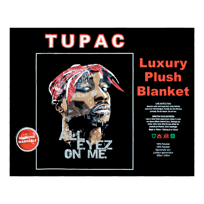 Tupac Tupac All Eyez On Me Queen Size Plush Blanket