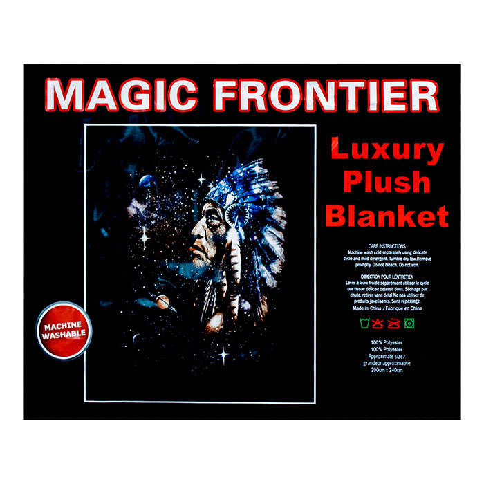 Magic Frontier Black Queen Size Plush Blanket