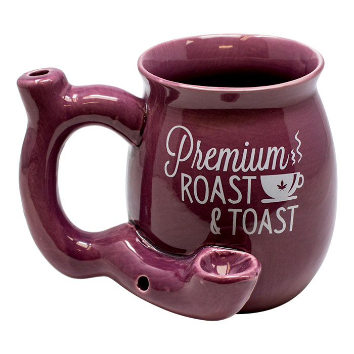 Premium Roast and Toast Mauve Ceramic Mug Pipe