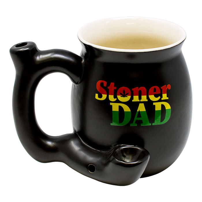 Stoner Dad Black Ceramic Mug