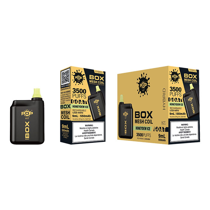 Honeydew Ice Pop Hybrid Box G.O.A.T 3500 Puffs Disposable Vape
