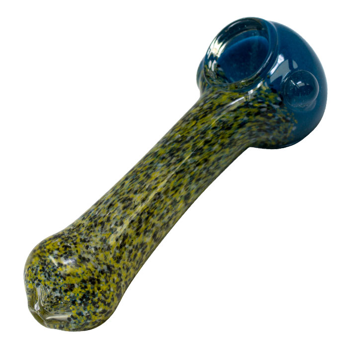 Blue Insideout Spotted Design Glass Pipe 4.5 Inches