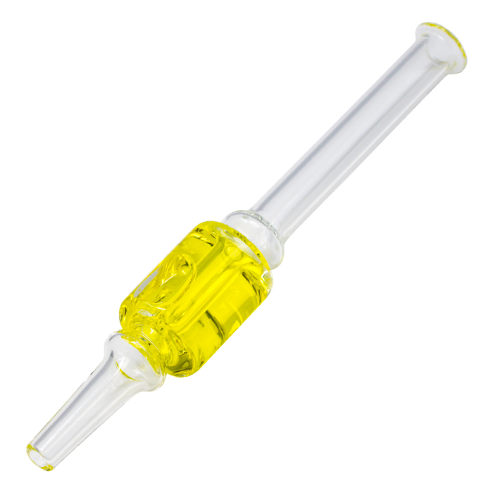 Yellow Freezable Glycerin Glass 12mm Nectar Collector