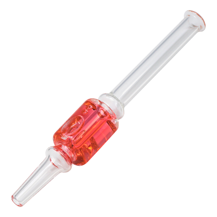 Red Freezable Glycerin Glass 12mm Nectar Collector