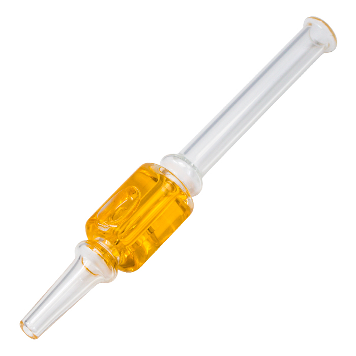 Orange Freezable Glycerin Glass 12mm Nectar Collector