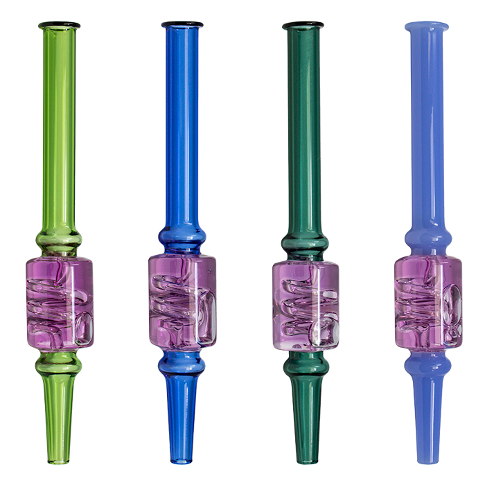 Purple Freezable Nectar Collector With Inbuilt Glycerin Coil