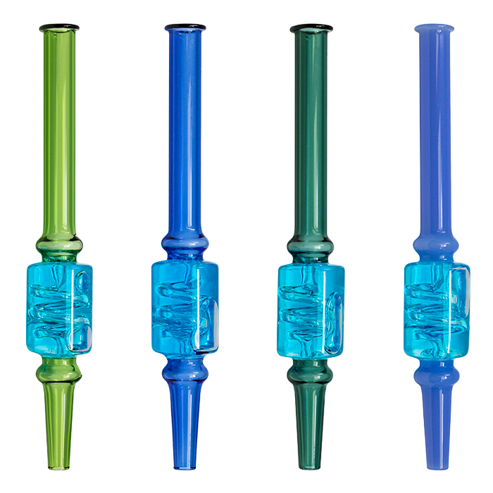 Blue Freezable Nectar Collector With Inbuilt Glycerin Coil