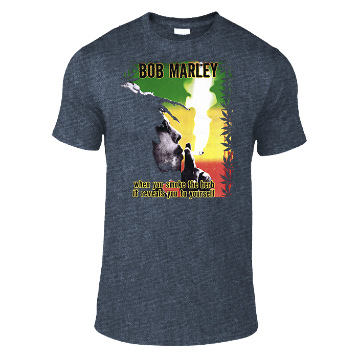 Colonial Blue Bob Marley When You Smoke The Herb Unisex T-Shirt
