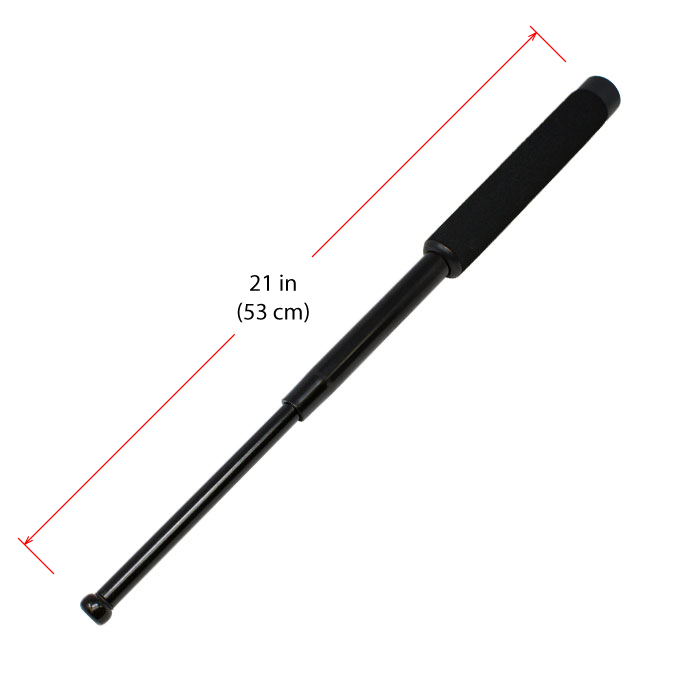 Black 21 Inches Expandable Baton