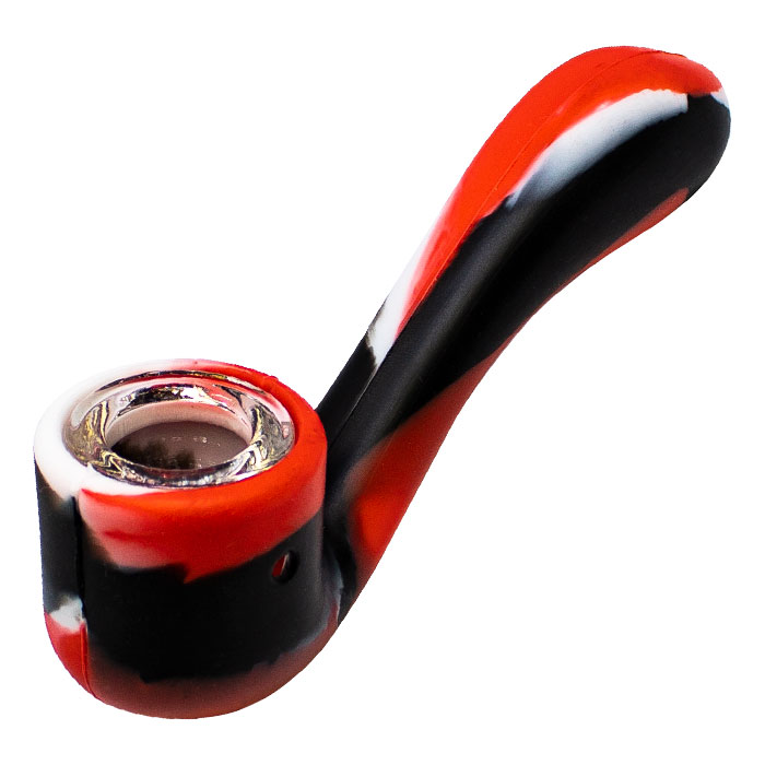 Red 4 Inches Silicone Pipe