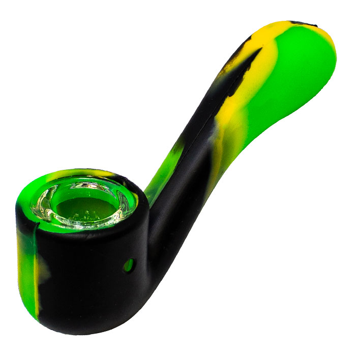 Yellow Black 4 Inches Silicone Pipe