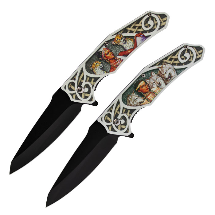 Assorted Lady Picture Foldable Pocket Knife