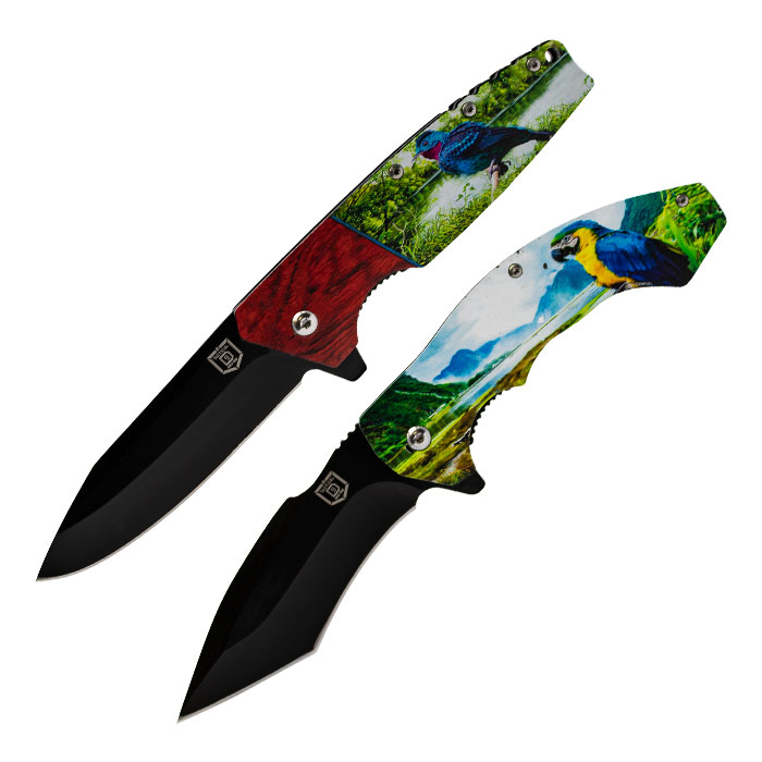 Assorted Birds Foldable Pocket Knife