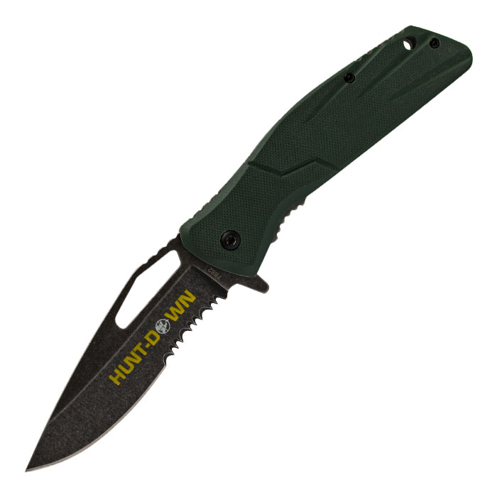 Huntdown Dark Green Color Foldable Pocket Knife