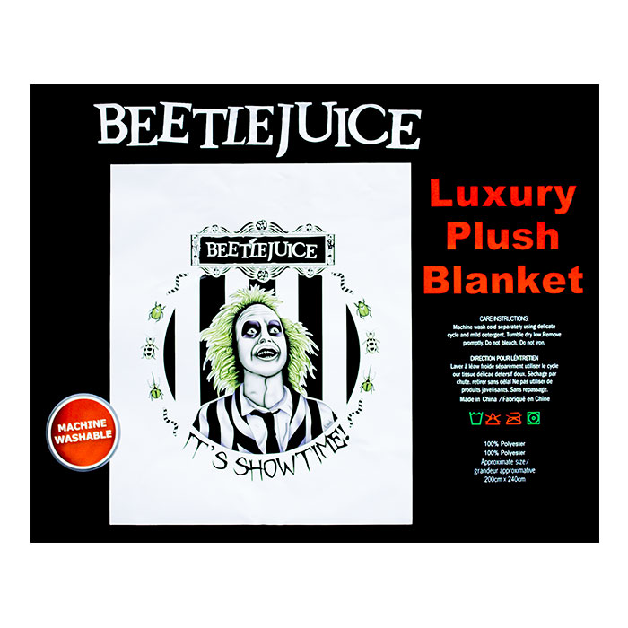 Beetle Juice Queen Size Plush Blanket