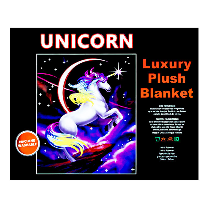 Unicorn Queen Size Plush Blanket