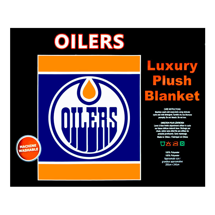 Oilers Queen Size Plush Blanket