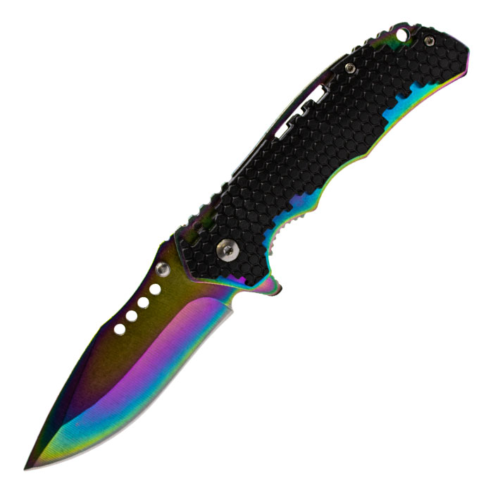 Rainbow Razor Tactical Foldable Pocket Knife