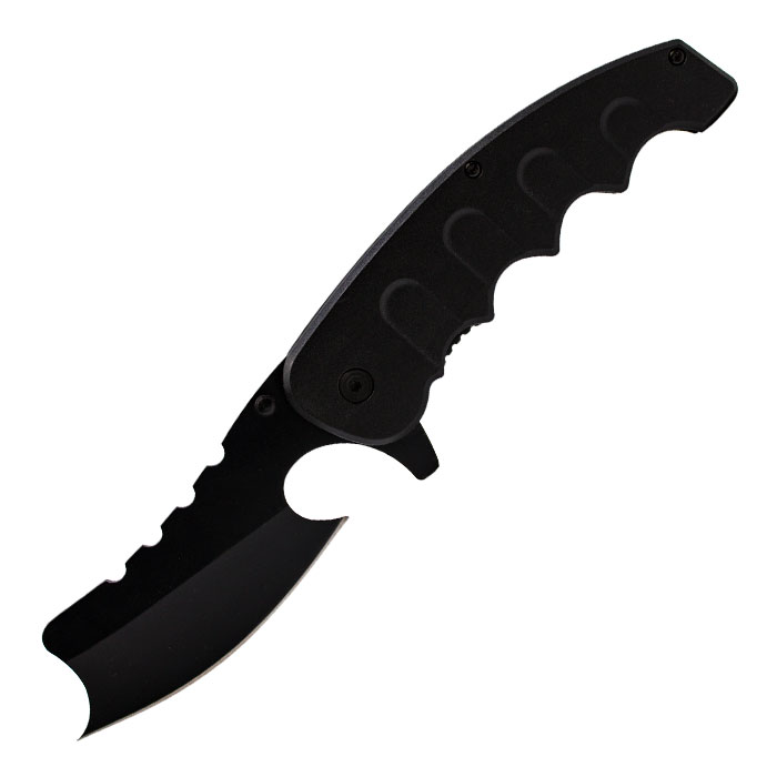 Black Foldable Hunting Knife