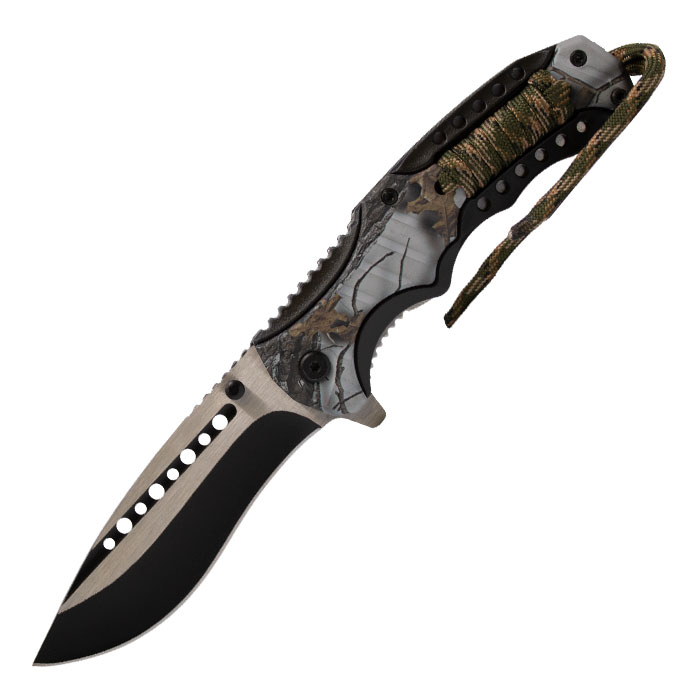 Grey Branches Foldable Pocket Knife