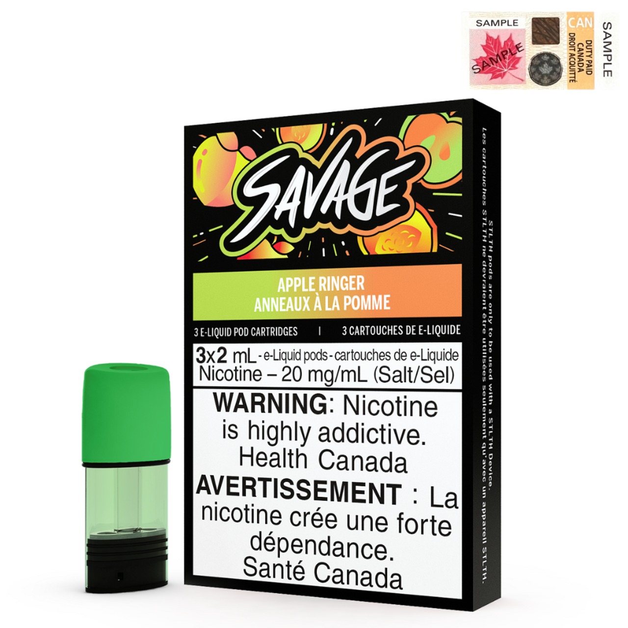 Apple Ringer (Stamped) STLTH Savage Pods Pack of 3 - B.C. Compliance