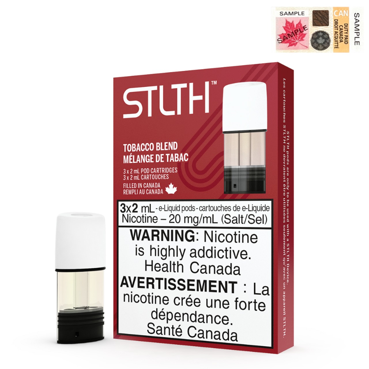 Tobacco Blend (Stamped) STLTH Regular Pods Pack of 3 - B.C. Compliance