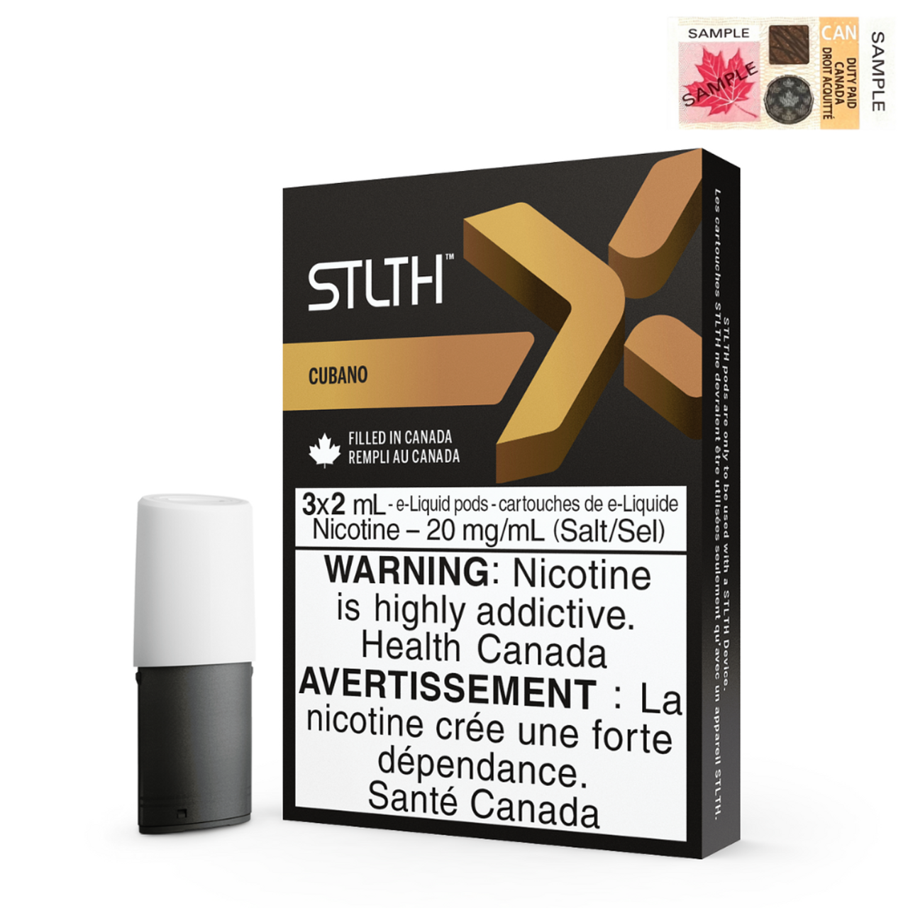 Cubano (Stamped) STLTH X Pods Pack of 3 - B.C. Compliance