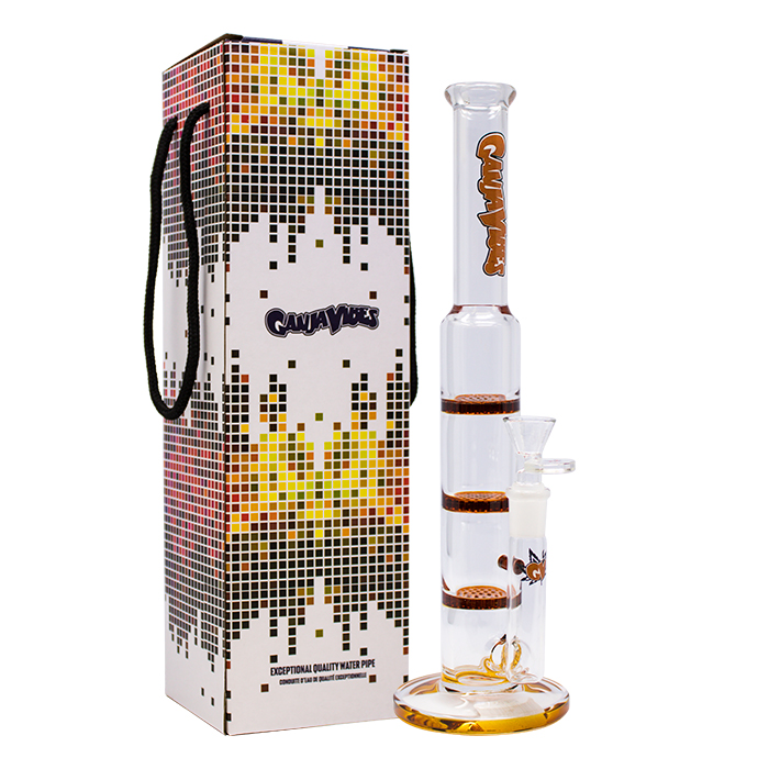 Straight Glass Smoke Water Pipe 16' Showerhead Perc Honeycomb Hookah Pipe -  China Glass Pipes and Glass Water Pipe price
