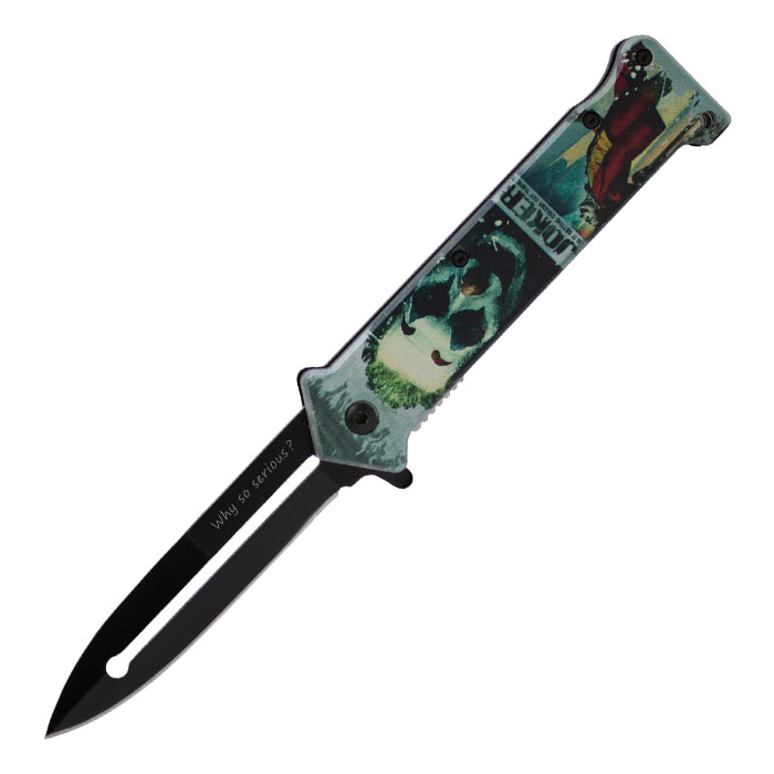 Is It Getting Crazier Out There Joker Foldable Pocket Knife