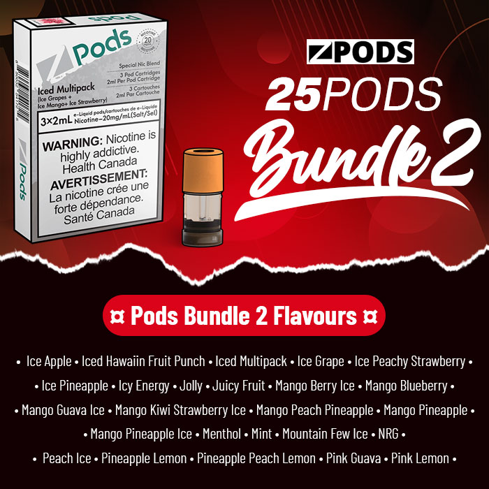 (Stamped) Z Pods Mix Flavours Kit Display of 25