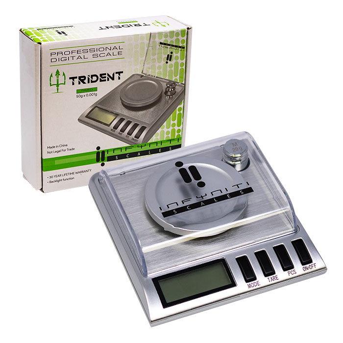 Silver Infyniti Trident 50g X 0.001g Digital Scale