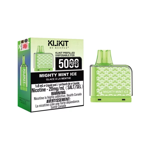 Mighty Mint Ice G Core Rufpuf Klikit 5000 Puffs Pod Ct 5