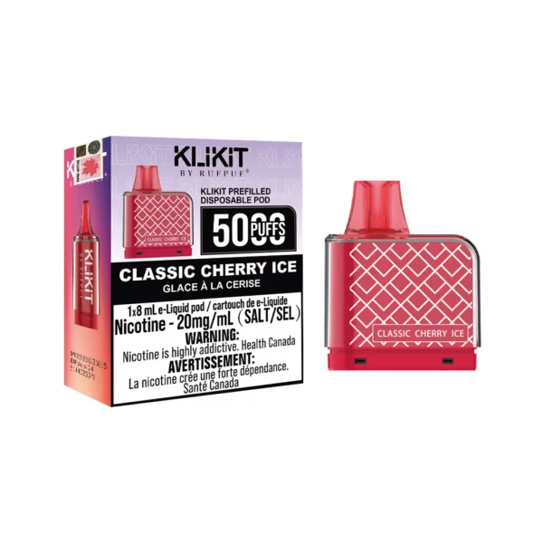 Classic Cherry Ice G Core Rufpuf Klikit 5000 Puffs Pod Ct 5