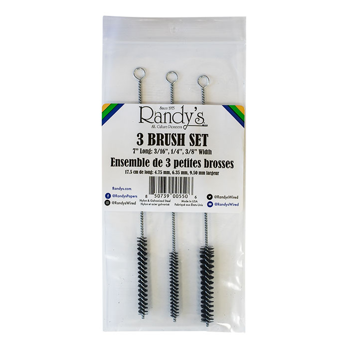 Randy's 7 Inches Black Cleaning Brush Set Of 3