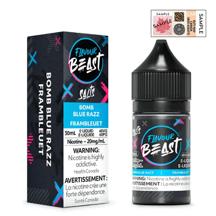 Bomb Blue Razz Flavour Beast E-Juice