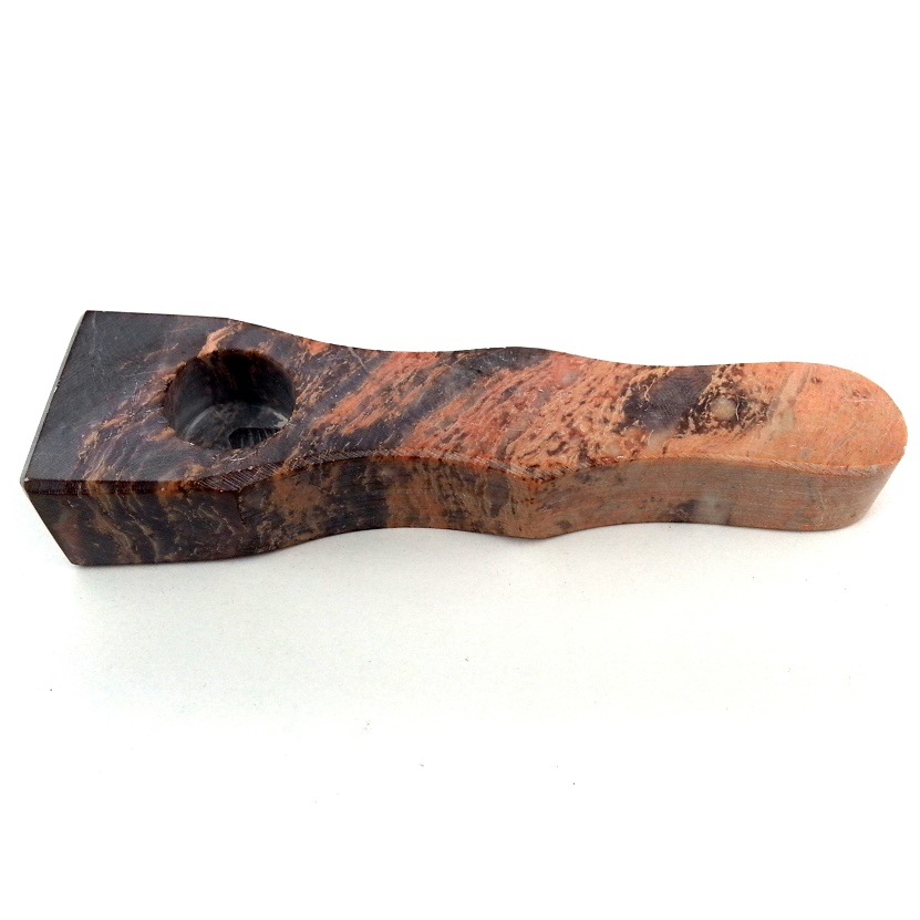 HAND CRAFTED SHADED STONE PIPE